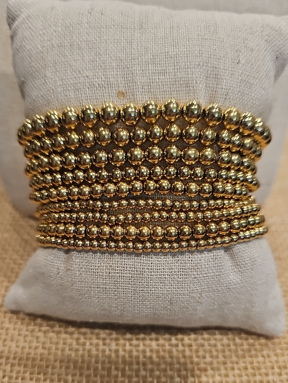 New Plunder 9 Gold Stretch Bracelet Set